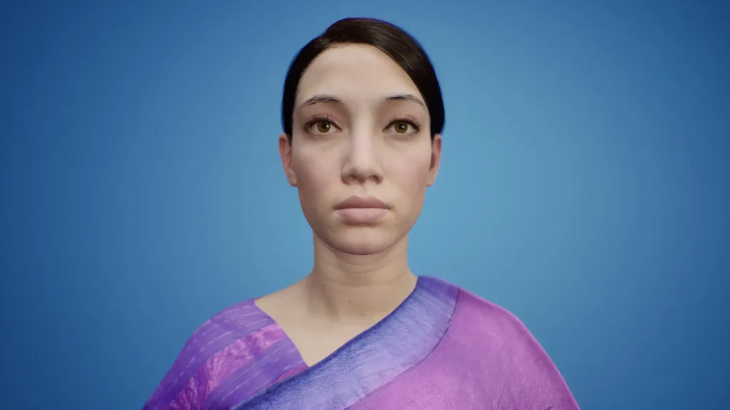 Unreal Engine Saree Model
